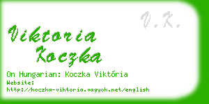 viktoria koczka business card